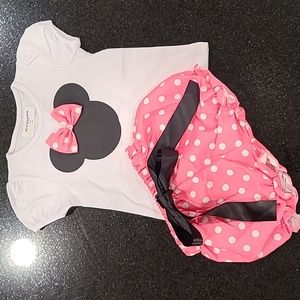 NWOT Babygirl Minnie Mouse Outfit